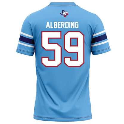 Rice - NCAA Football : Colter Alberding - Light Blue Football Jersey-1