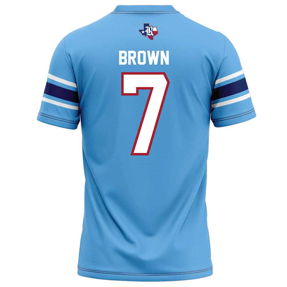 Rice - NCAA Football : Angelo "AJ" Brown - Light Blue Football Jersey-1