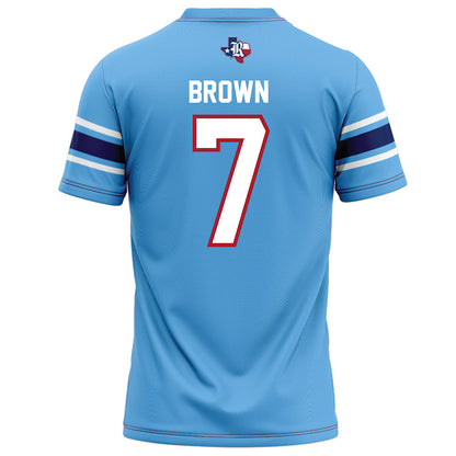 Rice - NCAA Football : Angelo "AJ" Brown - Light Blue Football Jersey-1