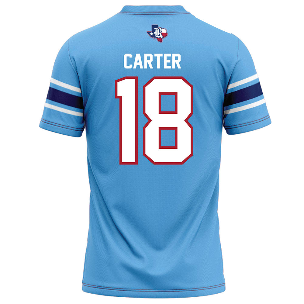 Rice - NCAA Football : Owen Carter - Light Blue Football Jersey-1