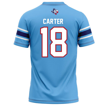 Rice - NCAA Football : Owen Carter - Light Blue Football Jersey-1