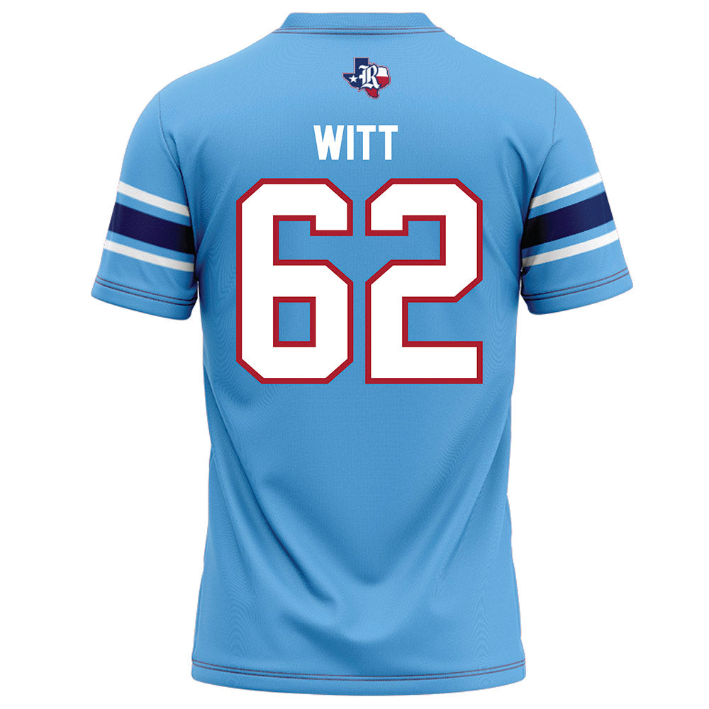 Rice - NCAA Football : Cullen Witt - Light Blue Football Jersey-1