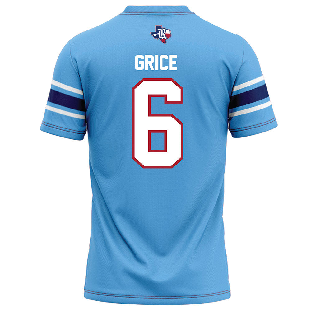 Rice - NCAA Football : Ben Grice - Light Blue Football Jersey-1