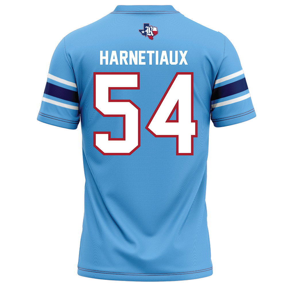 Rice - NCAA Football : Austin Harnetiaux - Light Blue Football Jersey-1