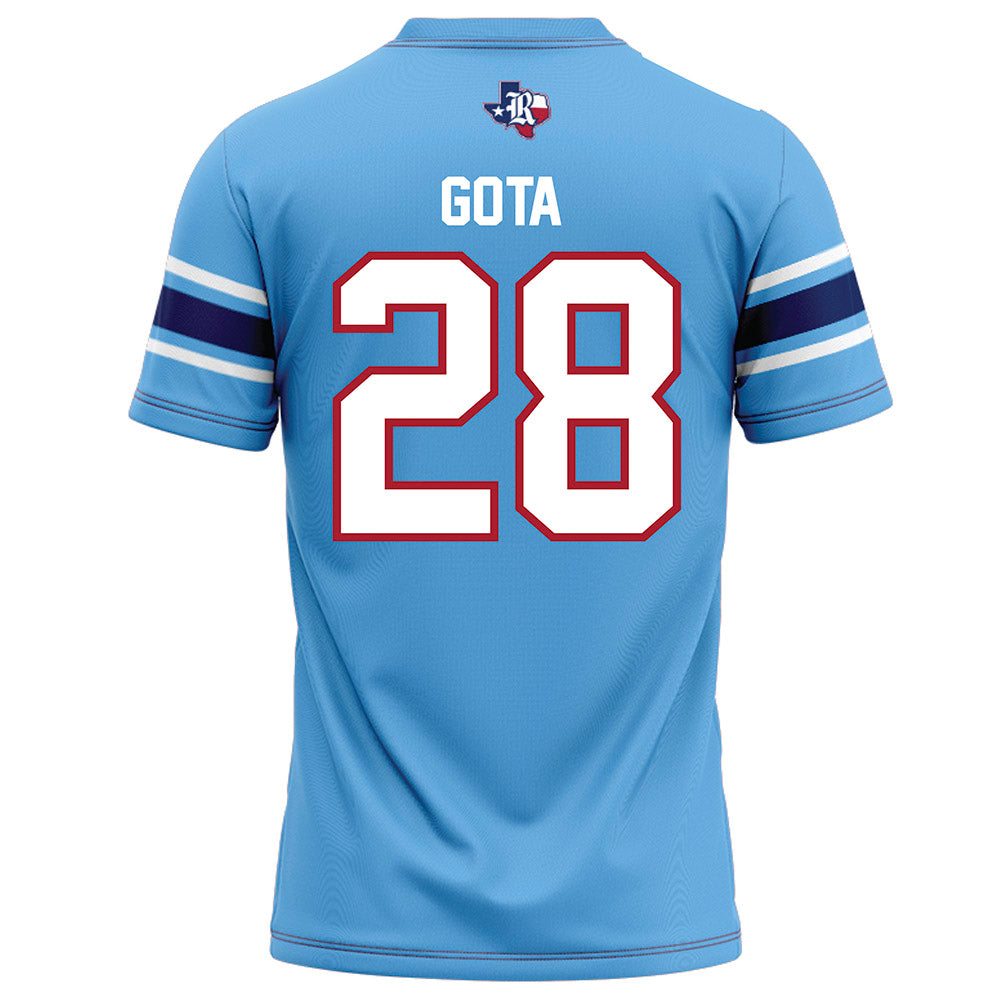 Rice - NCAA Football : Enock Gota - Light Blue Football Jersey-1