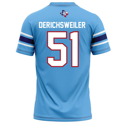 Rice - NCAA Football : Phoenix Derichsweiler - Light Blue Football Jersey-1