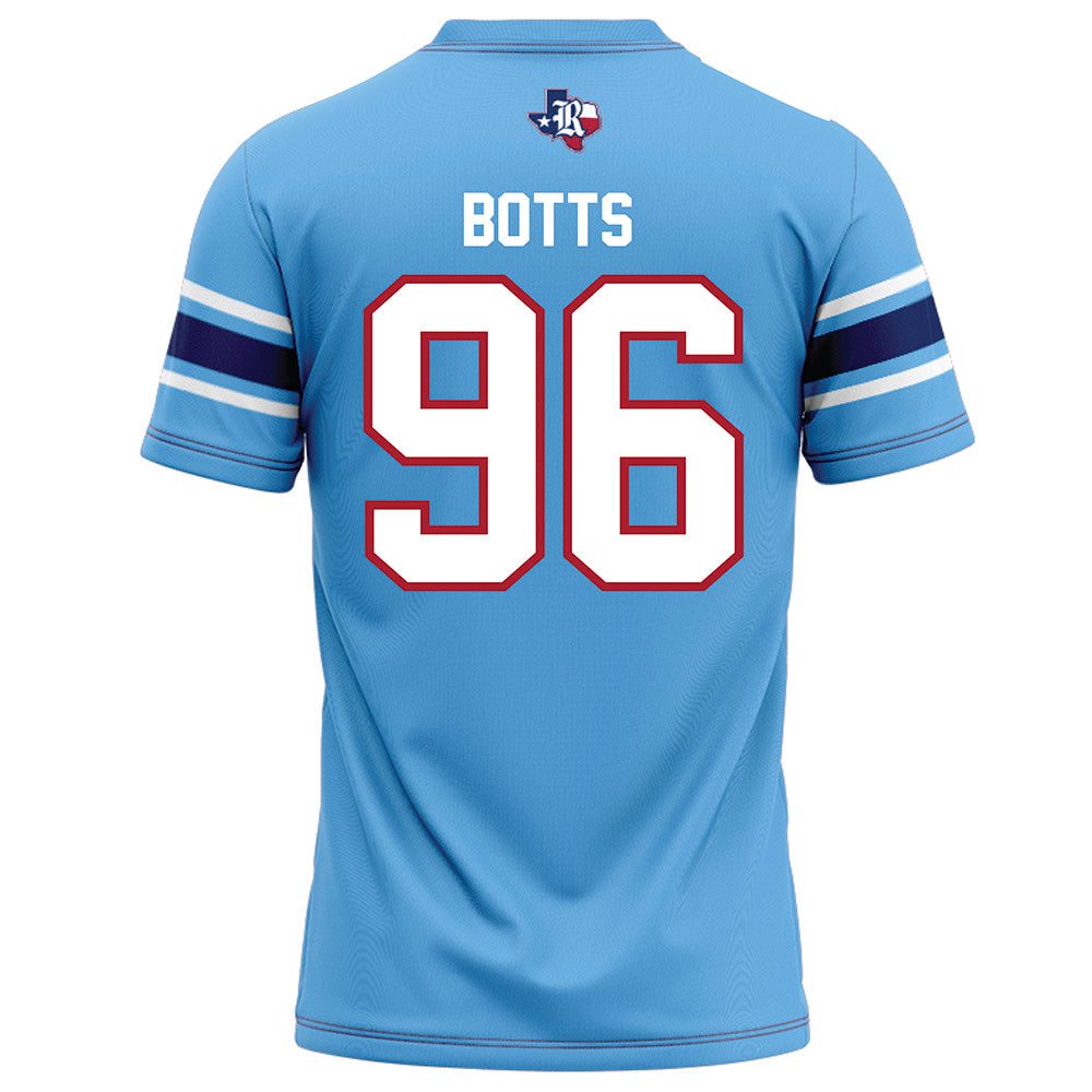 Rice - NCAA Football : Dillan Botts - Light Blue Football Jersey-1