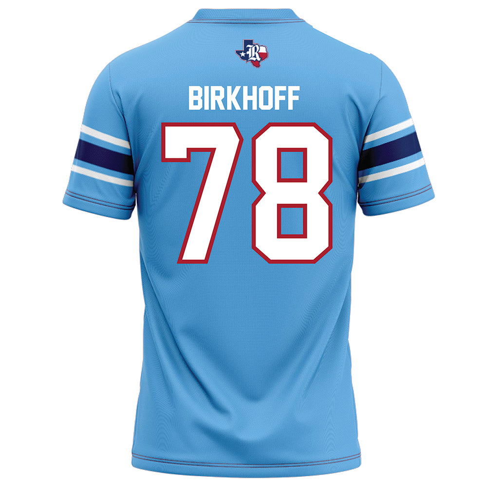 Rice - NCAA Football : Erben Birkhoff - Light Blue Football Jersey-1