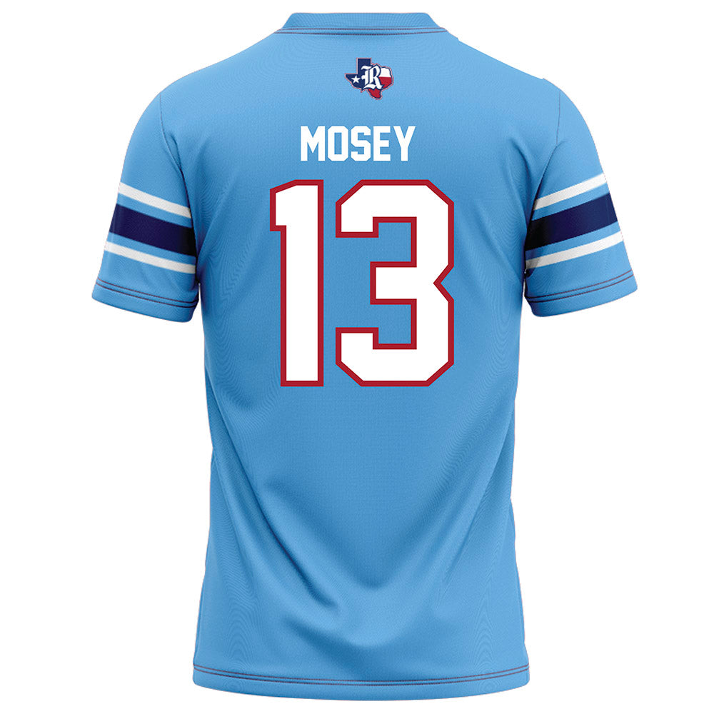 Rice - NCAA Football : Maxwell Mosey - Light Blue Football Jersey-1