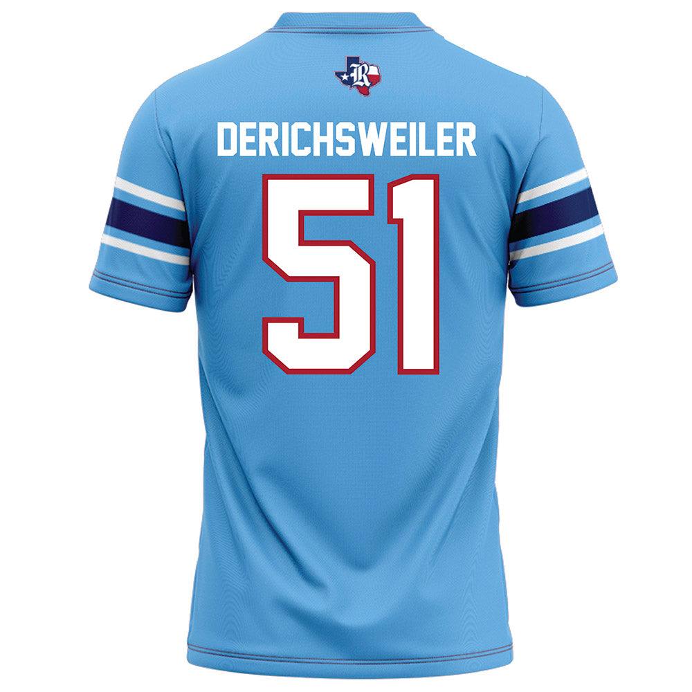 Rice - NCAA Football : Phoenix Derichsweiler - Light Blue Football Jersey-1