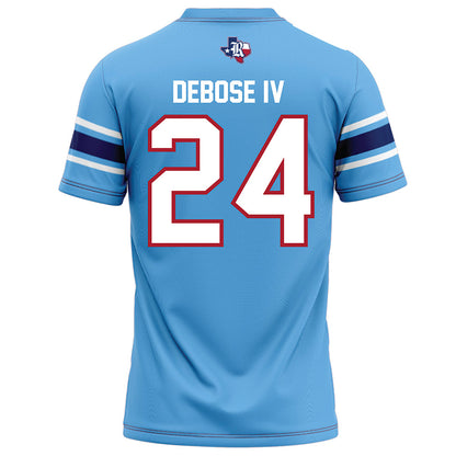 Rice - NCAA Football : Larry DeBose IV - Light Blue Football Jersey-1