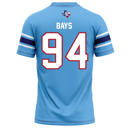 Rice - NCAA Football : Braden Bays - Light Blue Football Jersey-1