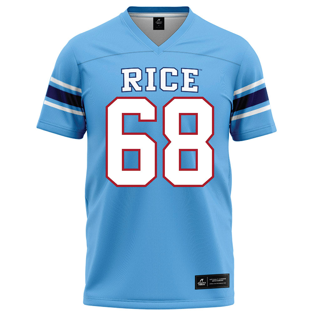 Rice - NCAA Football : Scott Becker - Light Blue Football Jersey-0