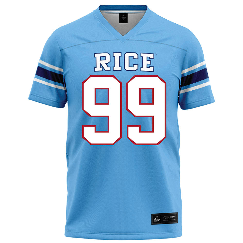 Rice - NCAA Football : Christopher Clark-Jolivet - Light Blue Football Jersey-0