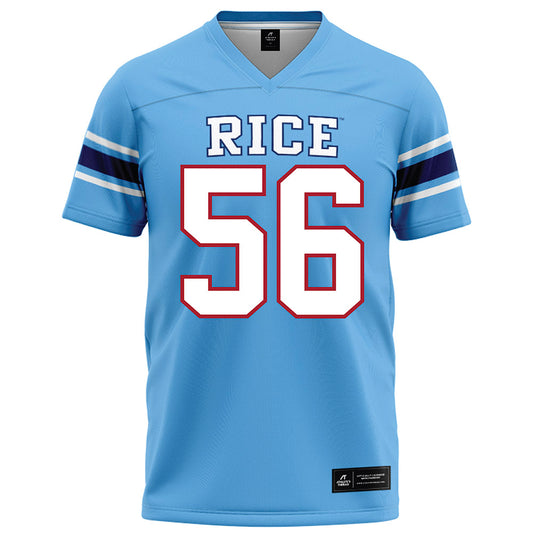 Rice - NCAA Football : Nate Bledsoe - Light Blue Football Jersey-0