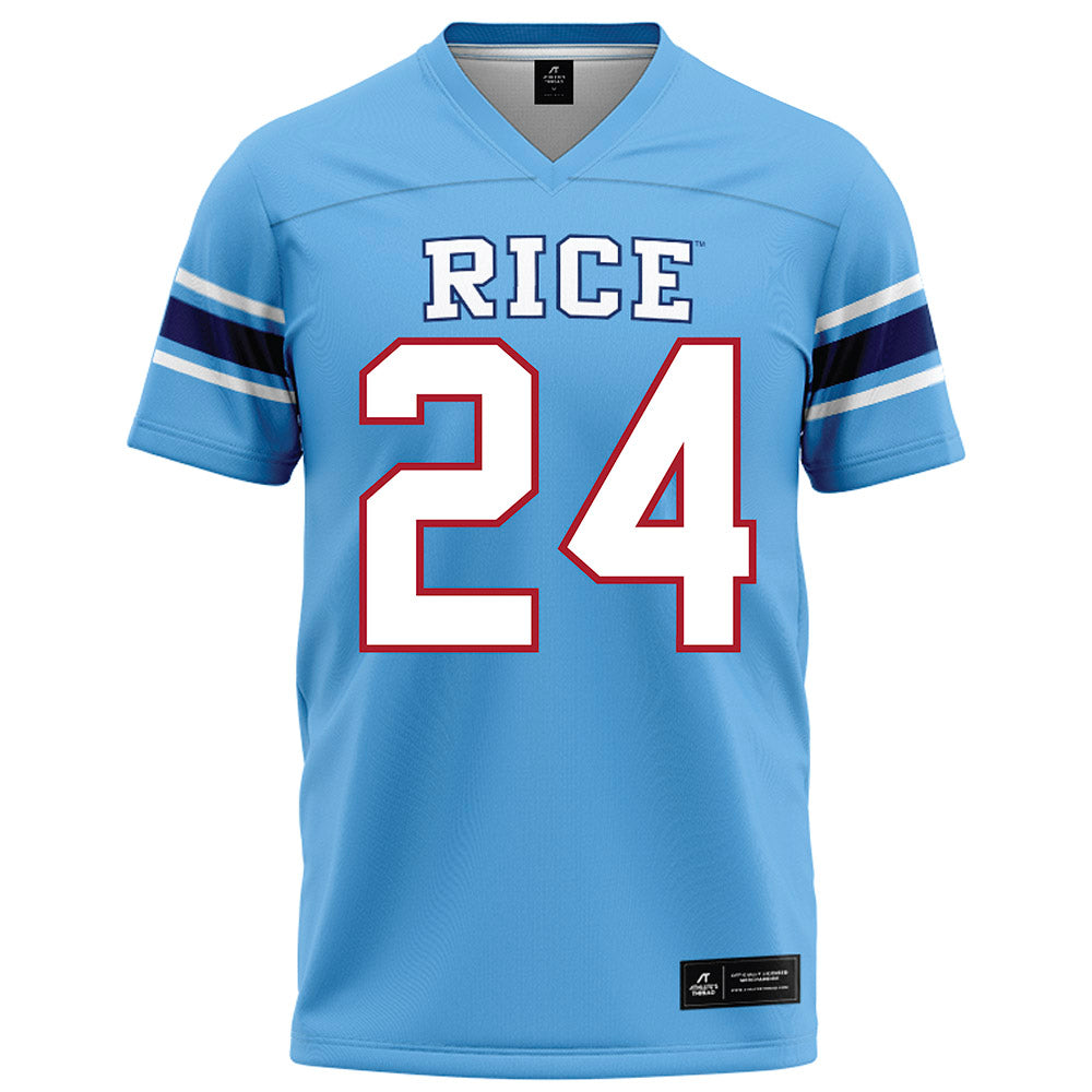 Rice - NCAA Football : Larry DeBose IV - Light Blue Football Jersey-0