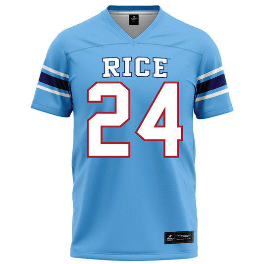Rice - NCAA Football : Larry DeBose IV - Light Blue Football Jersey-0