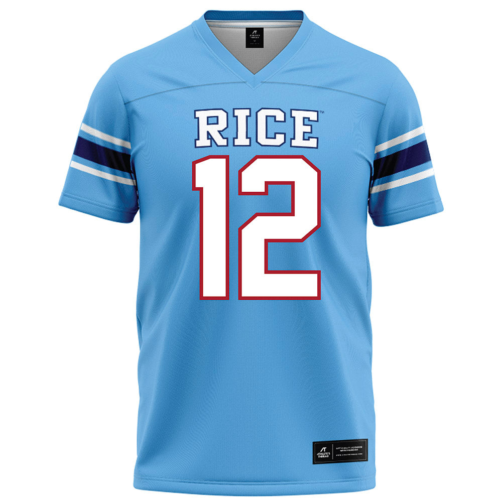 Rice - NCAA Football : Jamir Benjamin - Light Blue Football Jersey-0