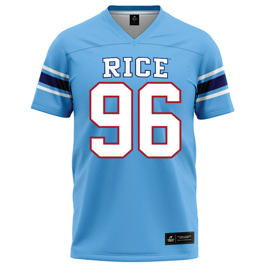 Rice - NCAA Football : Dillan Botts - Light Blue Football Jersey-0