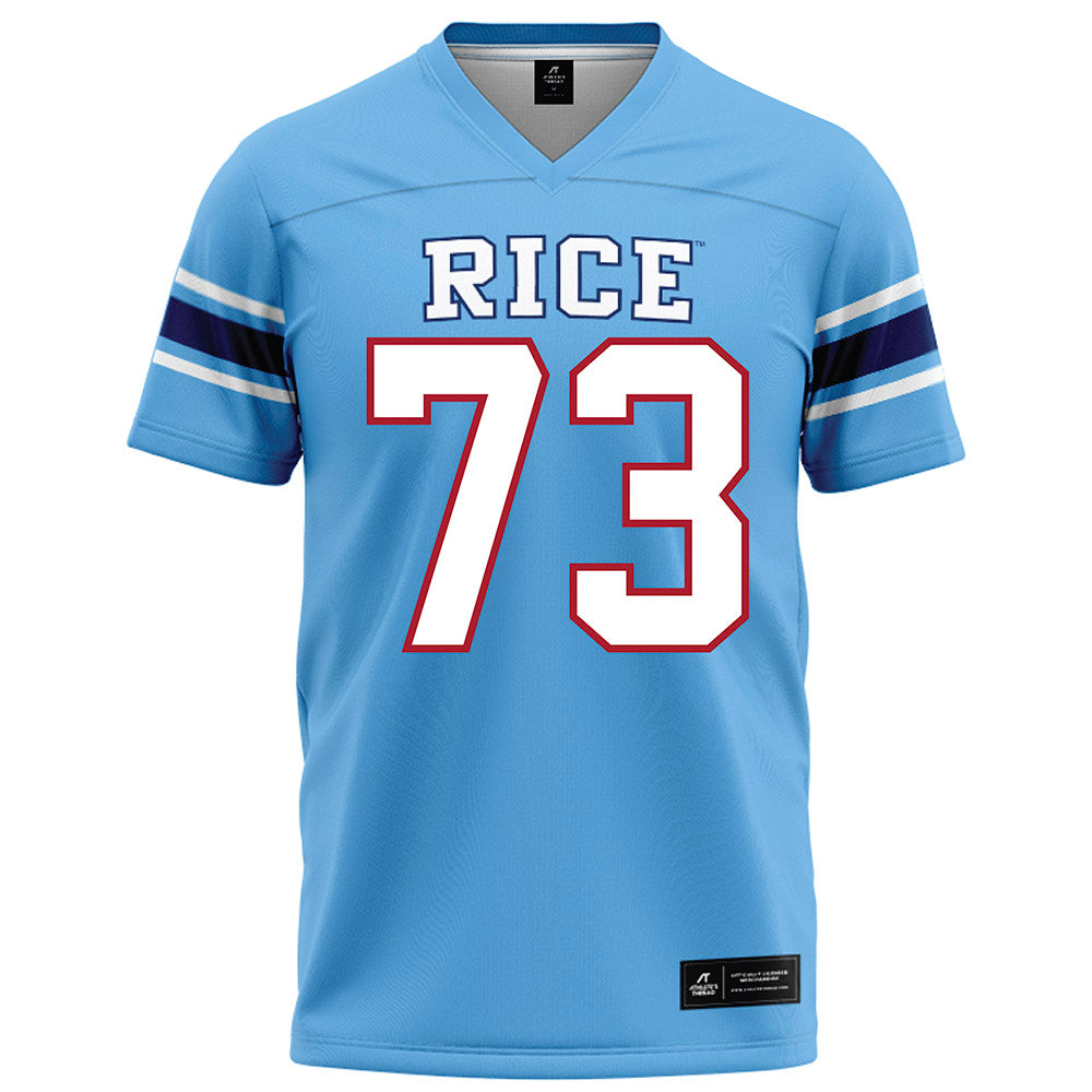 Rice - NCAA Football : Justin Michaelis - Light Blue Football Jersey-0