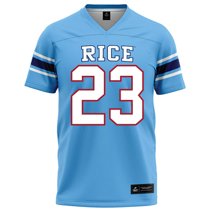 Rice - NCAA Football : Michael Amey III - Light Blue Football Jersey-0