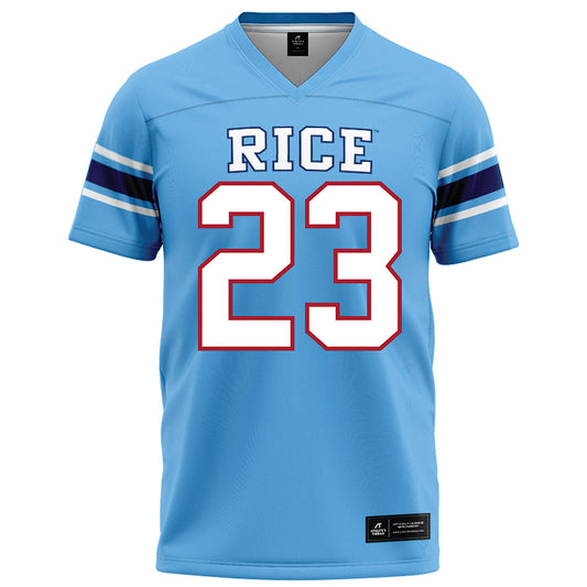 Rice - NCAA Football : Michael Amey III - Light Blue Football Jersey-0