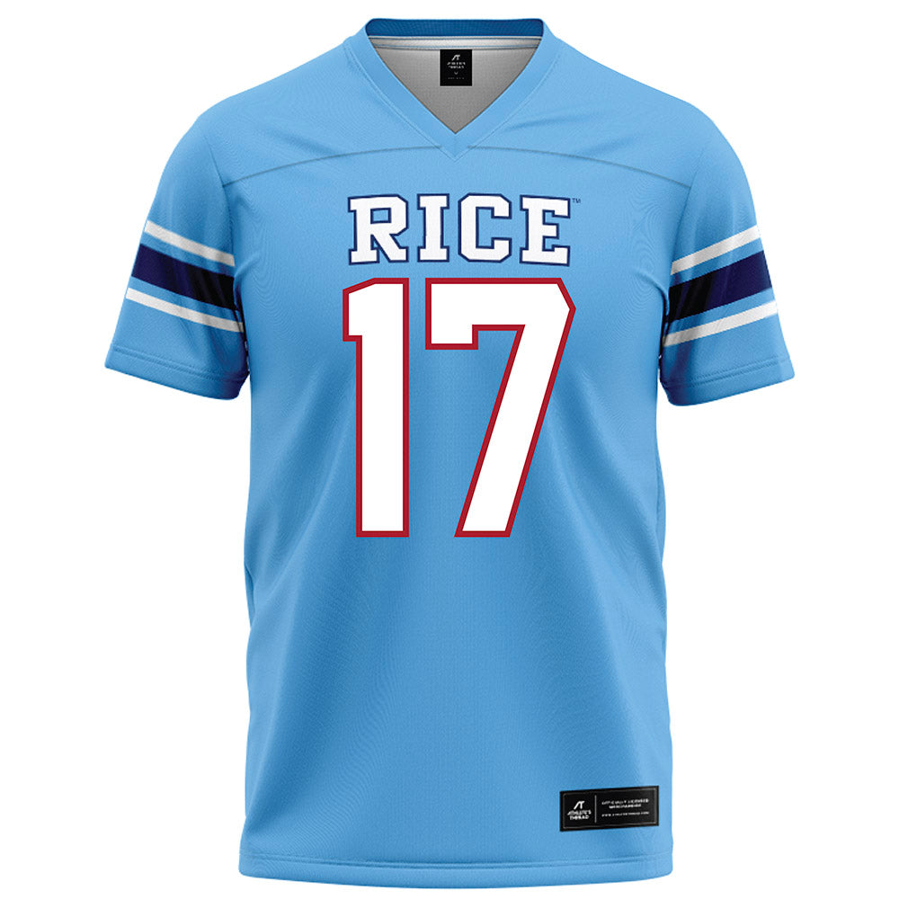 Rice - NCAA Football : Jake Renda - Light Blue Football Jersey-0