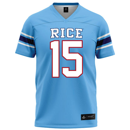Rice - NCAA Football : Matthew Aribisala - Light Blue Football Jersey-0