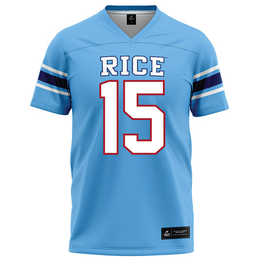 Rice - NCAA Football : Matthew Aribisala - Light Blue Football Jersey-0