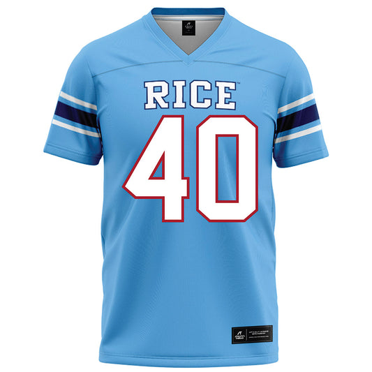 Rice - NCAA Football : Jayden Cupitt - Light Blue Football Jersey-0