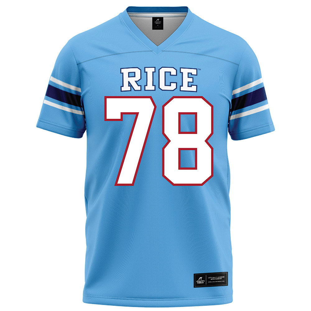 Rice - NCAA Football : Erben Birkhoff - Light Blue Football Jersey-0