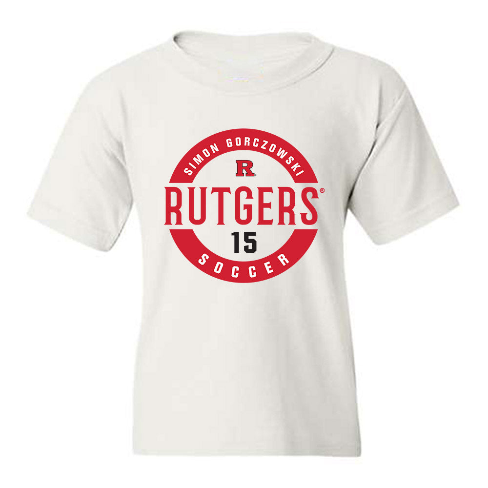 Rutgers - NCAA Men's Soccer : Simon Gorczowski - Classic Fashion Shersey Youth T-Shirt-0