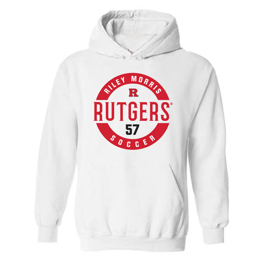 Rutgers - NCAA Women's Soccer : Riley Morris - Classic Fashion Shersey Hooded Sweatshirt-0