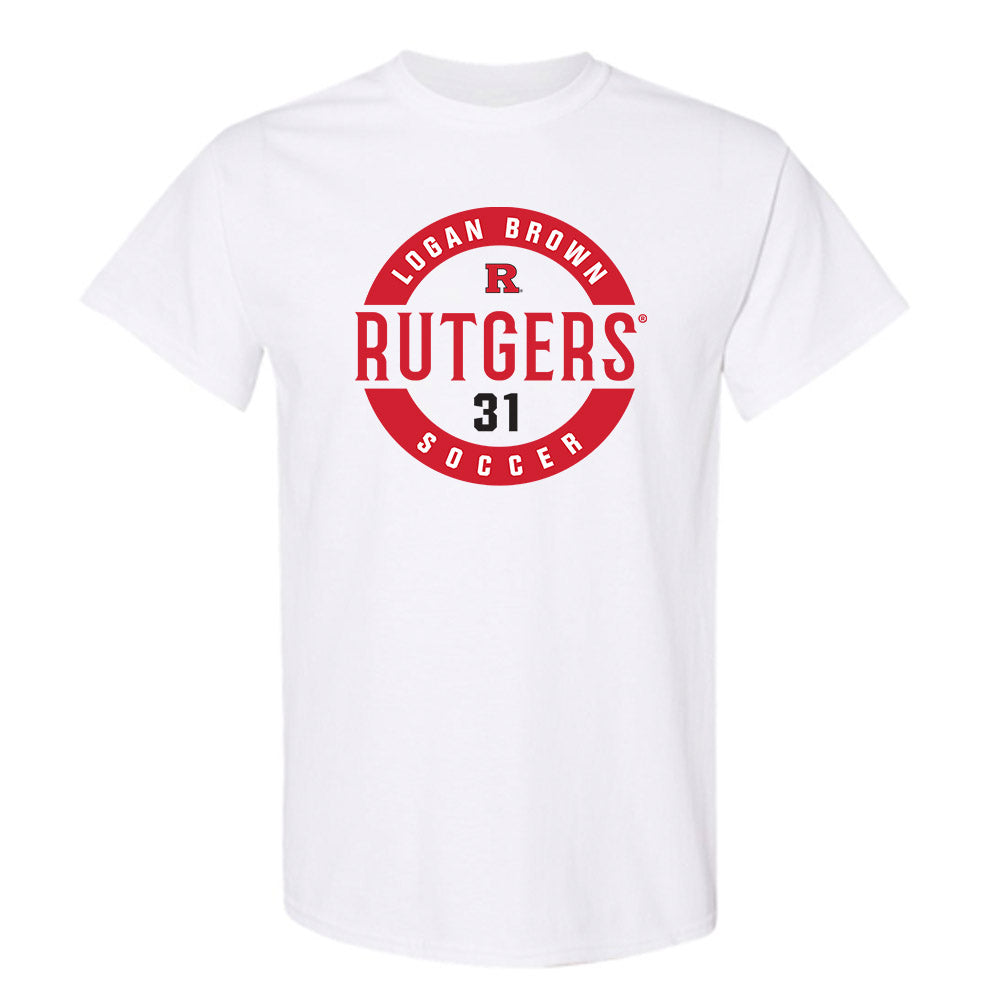 Rutgers - NCAA Men's Soccer : Logan Brown - Classic Fashion Shersey T-Shirt-0