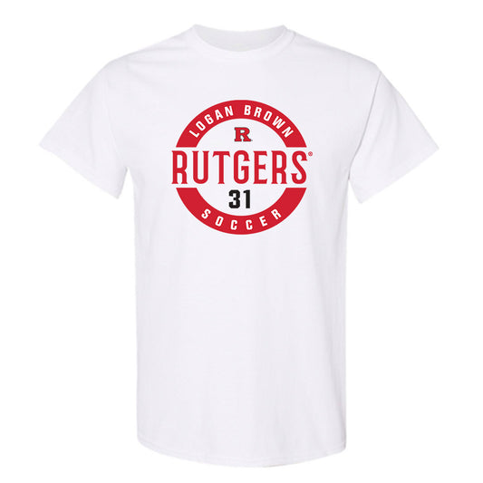 Rutgers - NCAA Men's Soccer : Logan Brown - Classic Fashion Shersey T-Shirt-0