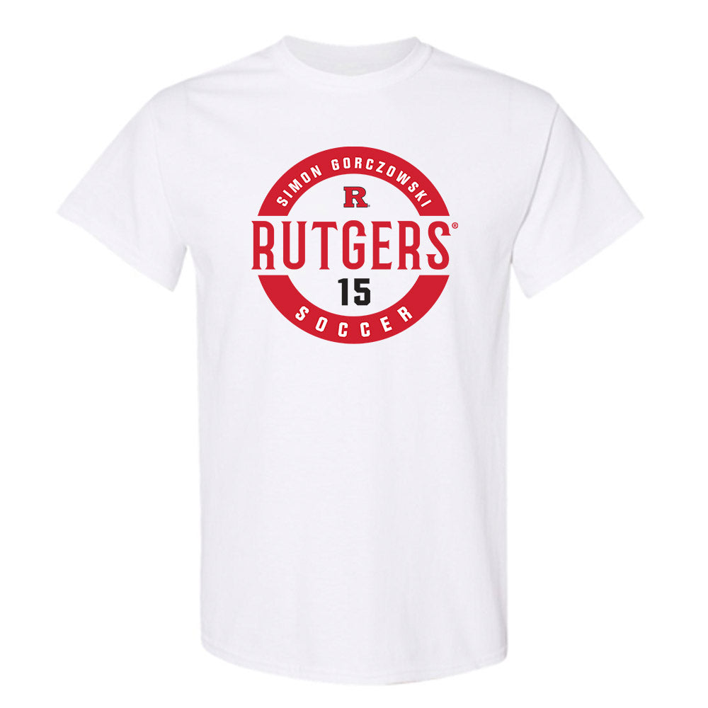 Rutgers - NCAA Men's Soccer : Simon Gorczowski - Classic Fashion Shersey T-Shirt-0