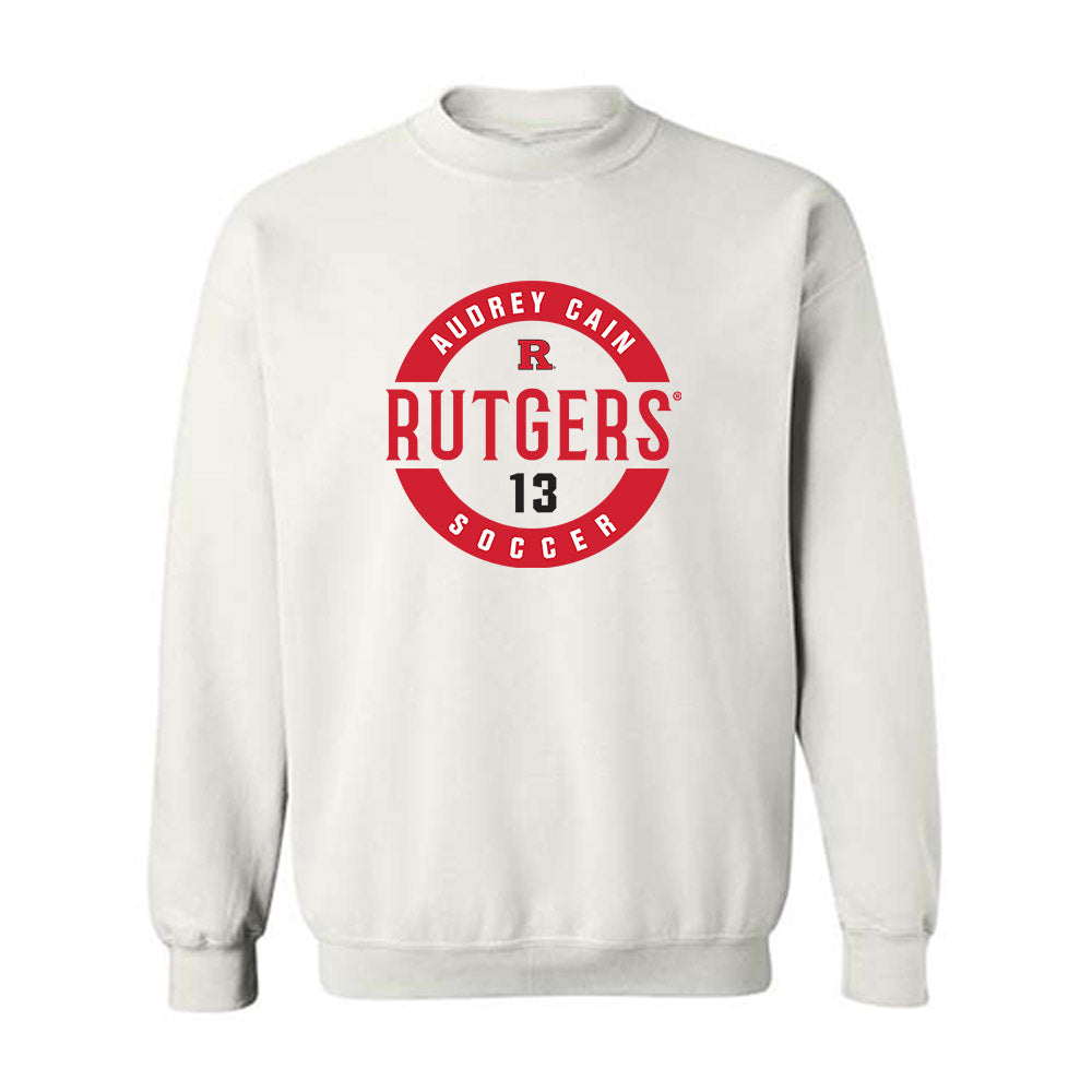 Rutgers - NCAA Women's Soccer : Audrey Cain - Classic Fashion Shersey Crewneck Sweatshirt