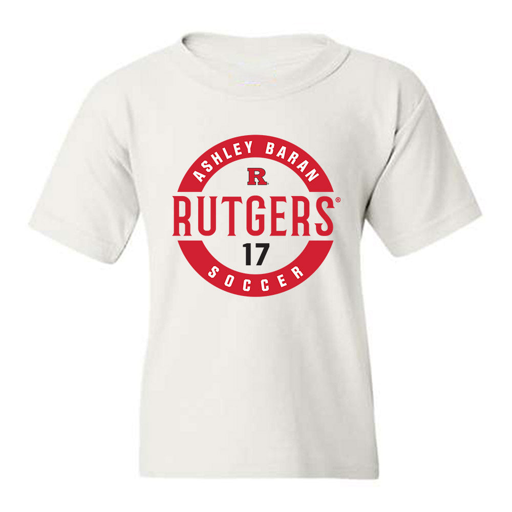Rutgers - NCAA Women's Soccer : Ashley Baran - Classic Fashion Shersey Youth T-Shirt-0
