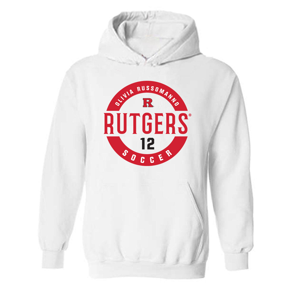 Rutgers - NCAA Women's Soccer : Olivia Russomanno - Classic Fashion Shersey Hooded Sweatshirt-0