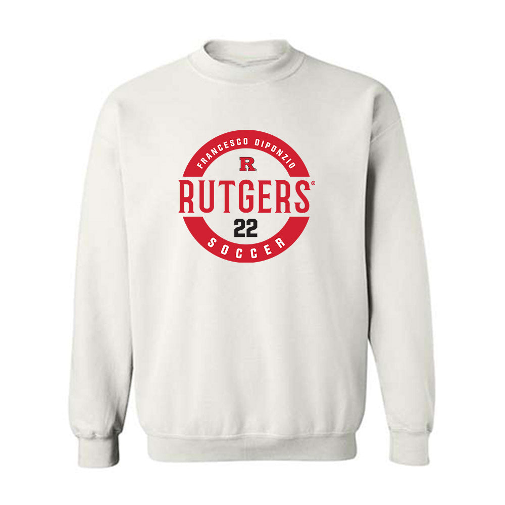 Rutgers - NCAA Men's Soccer : Francesco Diponzio - Classic Fashion Shersey Crewneck Sweatshirt-0