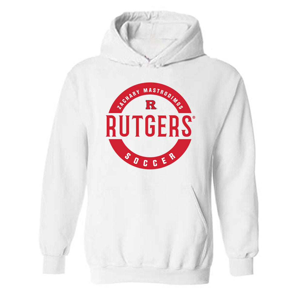 Rutgers - NCAA Men's Soccer : Zachary Mastrodimos - Classic Fashion Shersey Hooded Sweatshirt-0