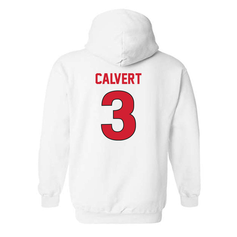 Rutgers - NCAA Women's Soccer : Lilia Calvert - Replica Shersey Hooded Sweatshirt-1