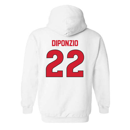 Rutgers - NCAA Men's Soccer : Francesco Diponzio - Replica Shersey Hooded Sweatshirt-1