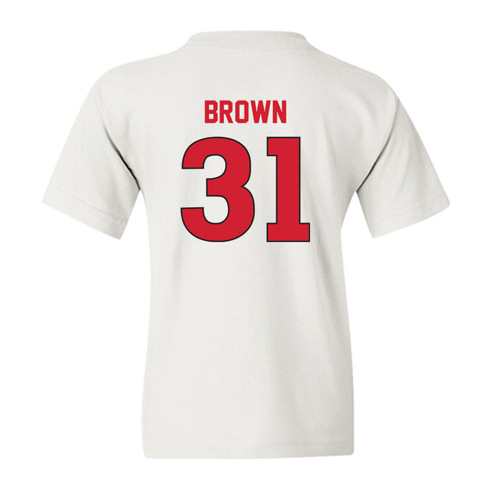 Rutgers - NCAA Men's Soccer : Logan Brown - Replica Shersey Youth T-Shirt-1