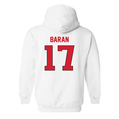 Rutgers - NCAA Women's Soccer : Ashley Baran - Replica Shersey Hooded Sweatshirt-1