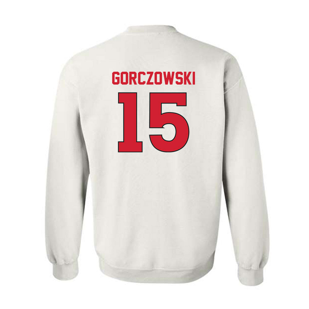 Rutgers - NCAA Men's Soccer : Simon Gorczowski - Replica Shersey Crewneck Sweatshirt-1
