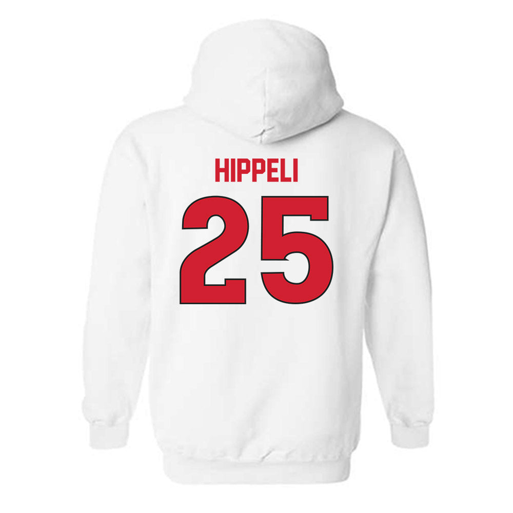 Rutgers - NCAA Women's Soccer : Morgan Hippeli - Replica Shersey Hooded Sweatshirt-1