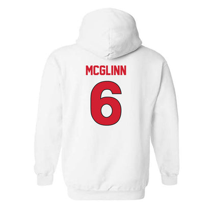 Rutgers - NCAA Women's Soccer : Reilly McGlinn - Replica Shersey Hooded Sweatshirt-1