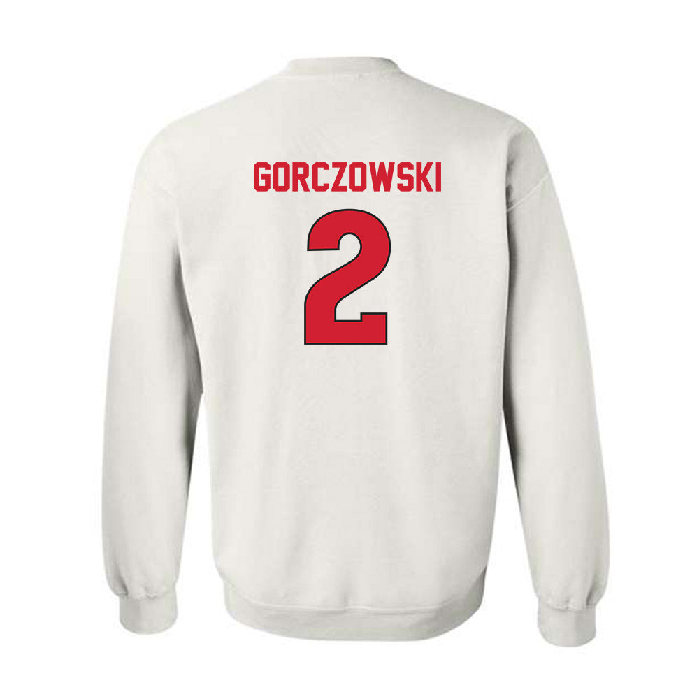 Rutgers - NCAA Men's Soccer : Simon Gorczowski - Replica Shersey Crewneck Sweatshirt-1