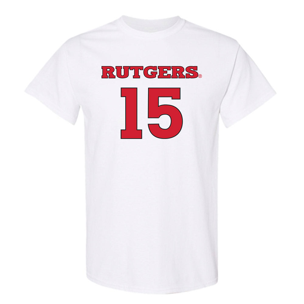 Rutgers - NCAA Men's Soccer : Simon Gorczowski - Replica Shersey T-Shirt-0